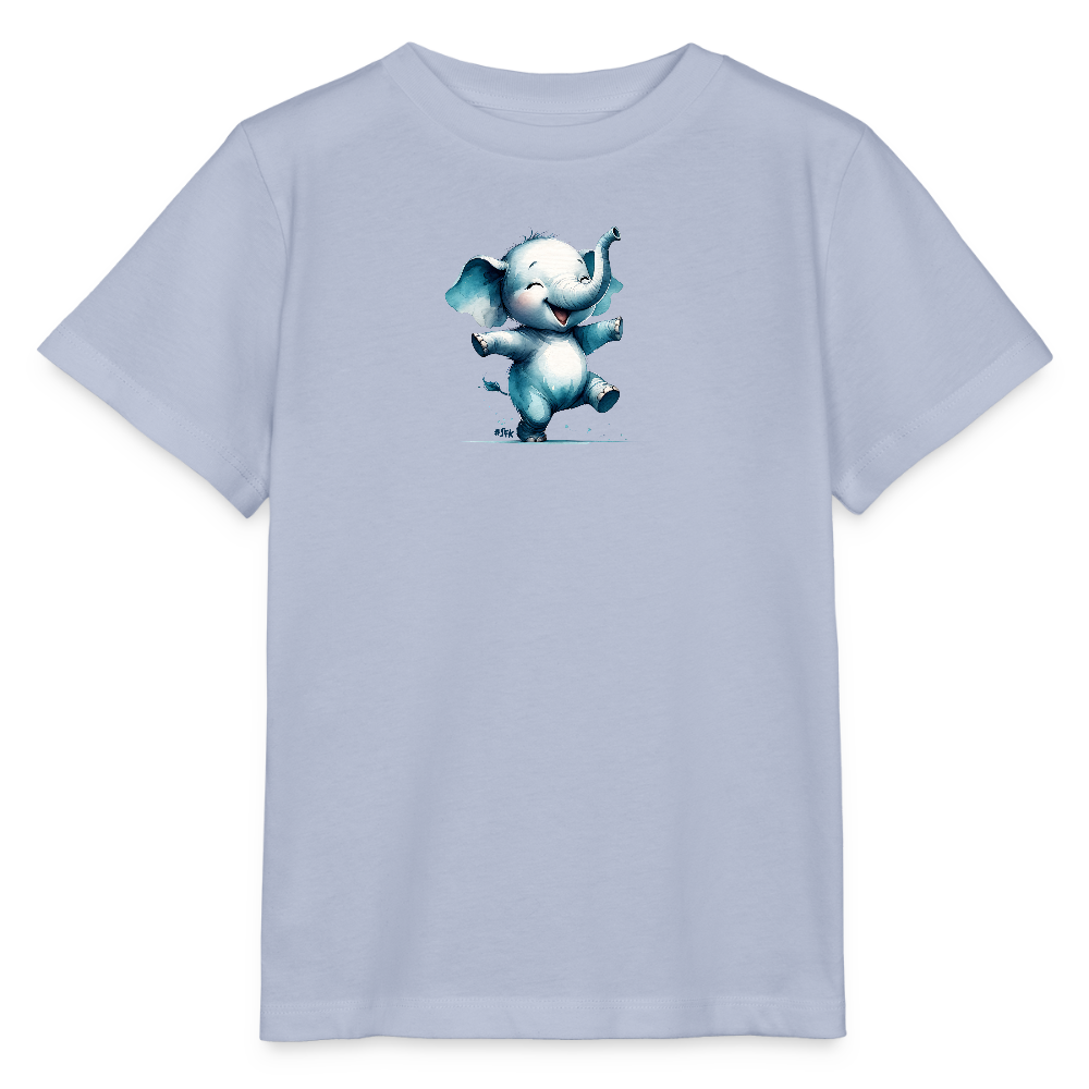 Kinder T-Shirt - Tanzender Elefant - Kinder Bio-T-Shirt - Lavendel-Violett