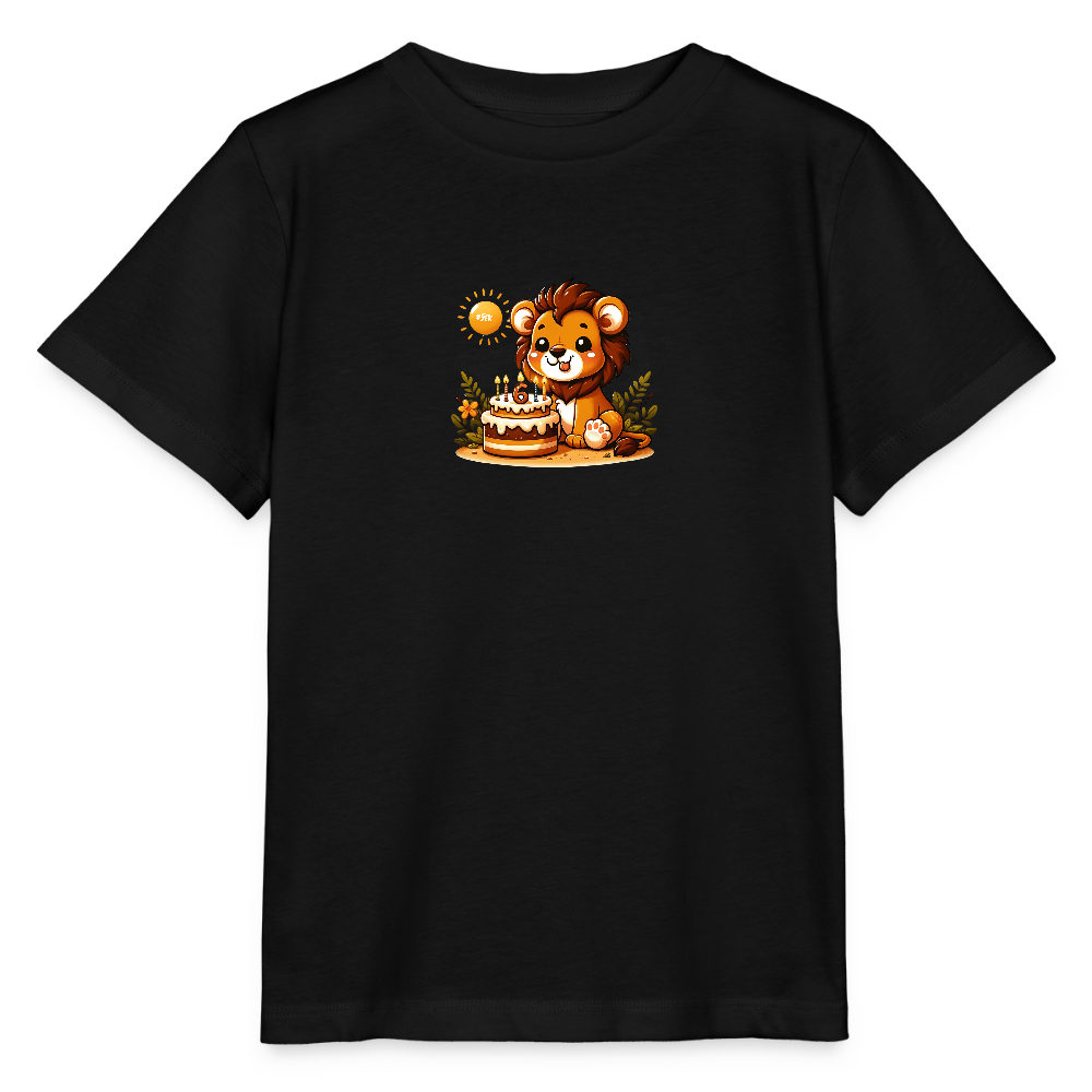 T-Shirt zum 6. Geburtstag - Frosch - Kinder Bio-T-Shirt - Schwarz