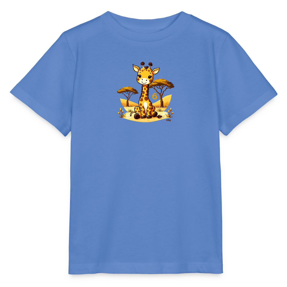 T-Shirt zum 6. Geburtstag - Frosch - Kinder Bio-T-Shirt - Blau