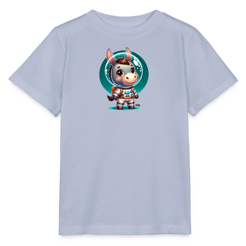 T-Shirt - Weltraum-Esel - Kinder Bio-T-Shirt - Lavendel-Violett