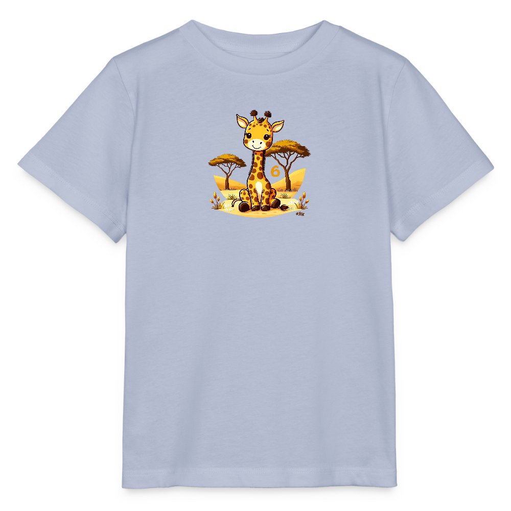 T-Shirt zum 6. Geburtstag - Frosch - Kinder Bio-T-Shirt - Lavendel-Violett