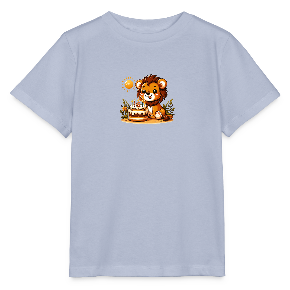 T-Shirt zum 6. Geburtstag - Frosch - Kinder Bio-T-Shirt - Lavendel-Violett