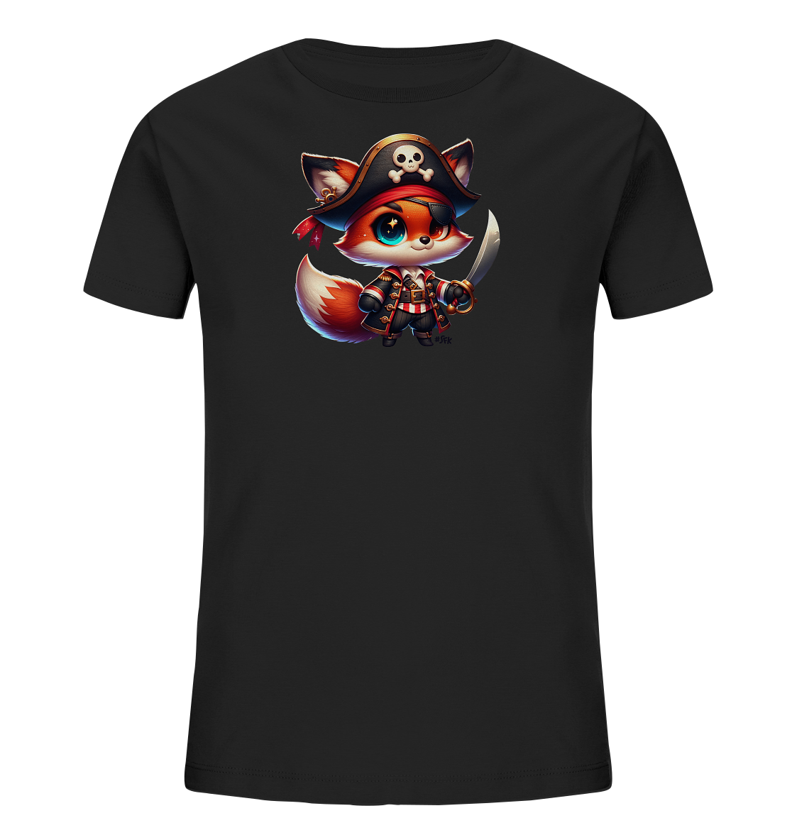 Kinder T-Shirt – Niedlicher Piratenfuchs sucht Abenteuer