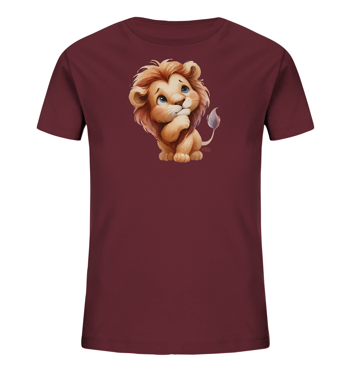 Kinder T-Shirt – Der süße kleine Denkerlöwe