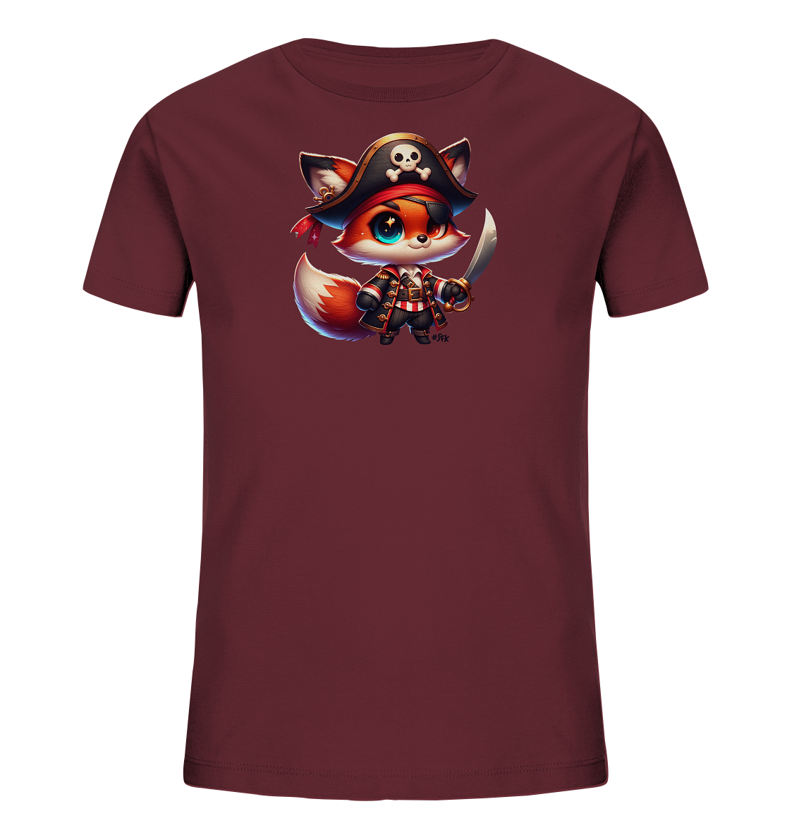 Kinder T-Shirt – Niedlicher Piratenfuchs sucht Abenteuer