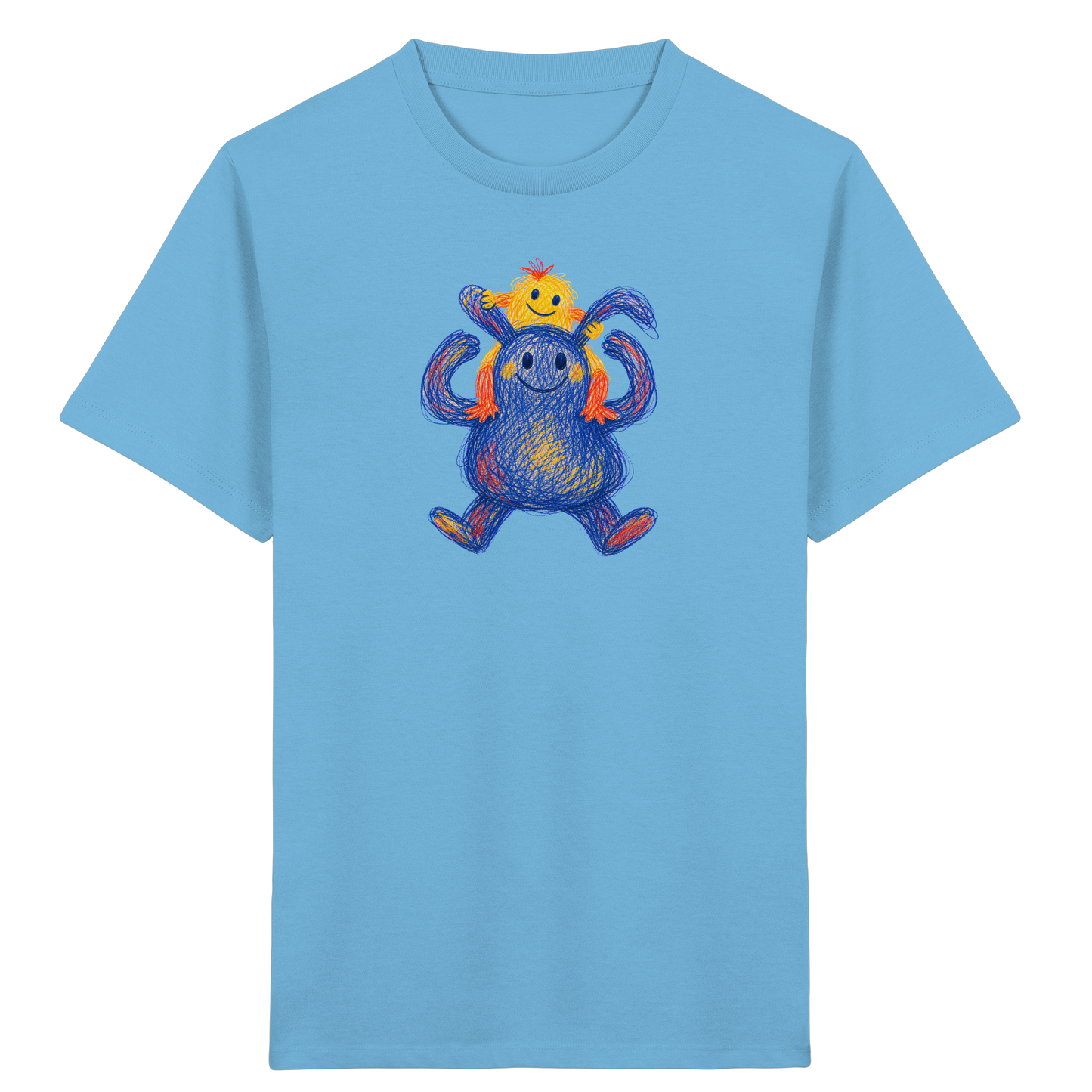 Huckepack Monster Kinder T-Shirt - Kinder Bio T-Shirt