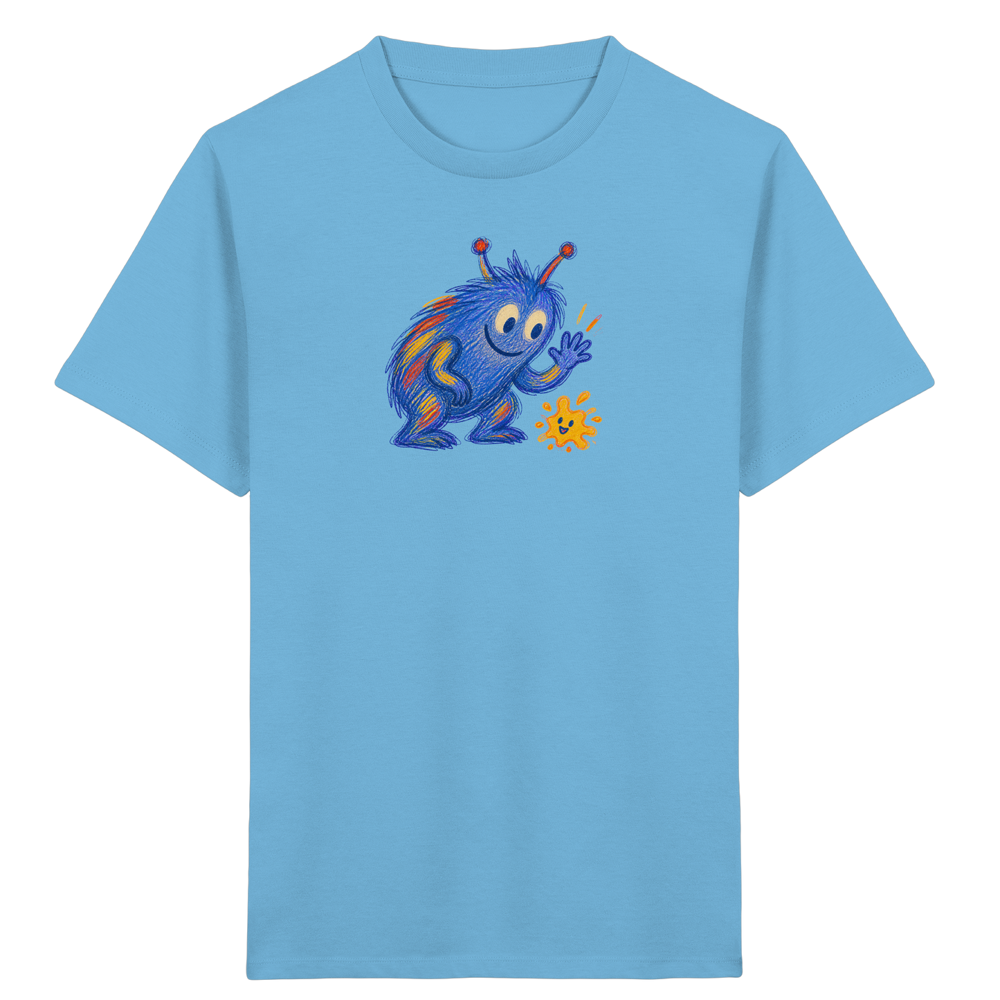 Klecksfreund Monster Kinder T-Shirt - Kinder Bio T-Shirt
