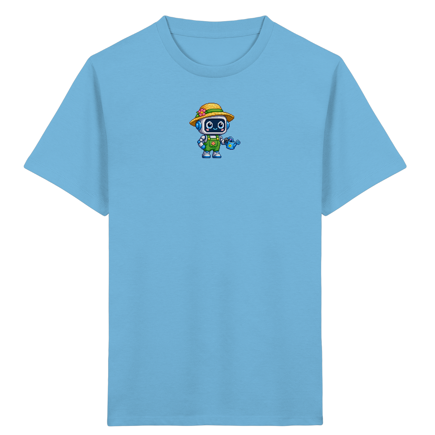 Pixel Roboter T-Shirt: Freundlicher Look - Kinder T-Shirt