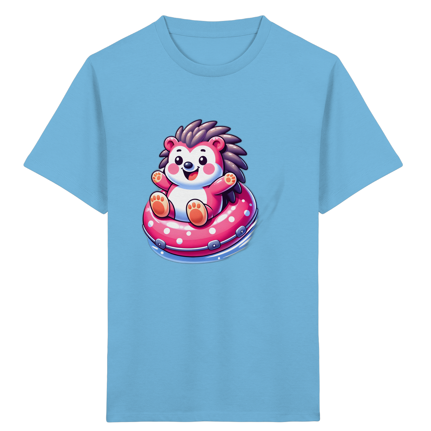 Igel im Schwimmring: Sommer-T-Shirt - Kinder Bio T-Shirt