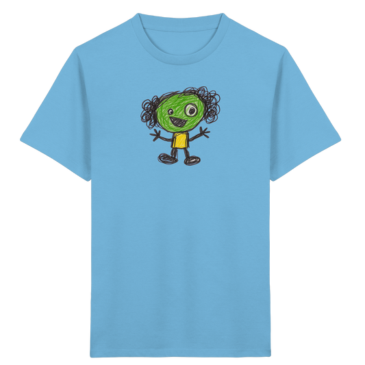 Kritzelkopf mit Ringellocken - Kinder Bio T-Shirt