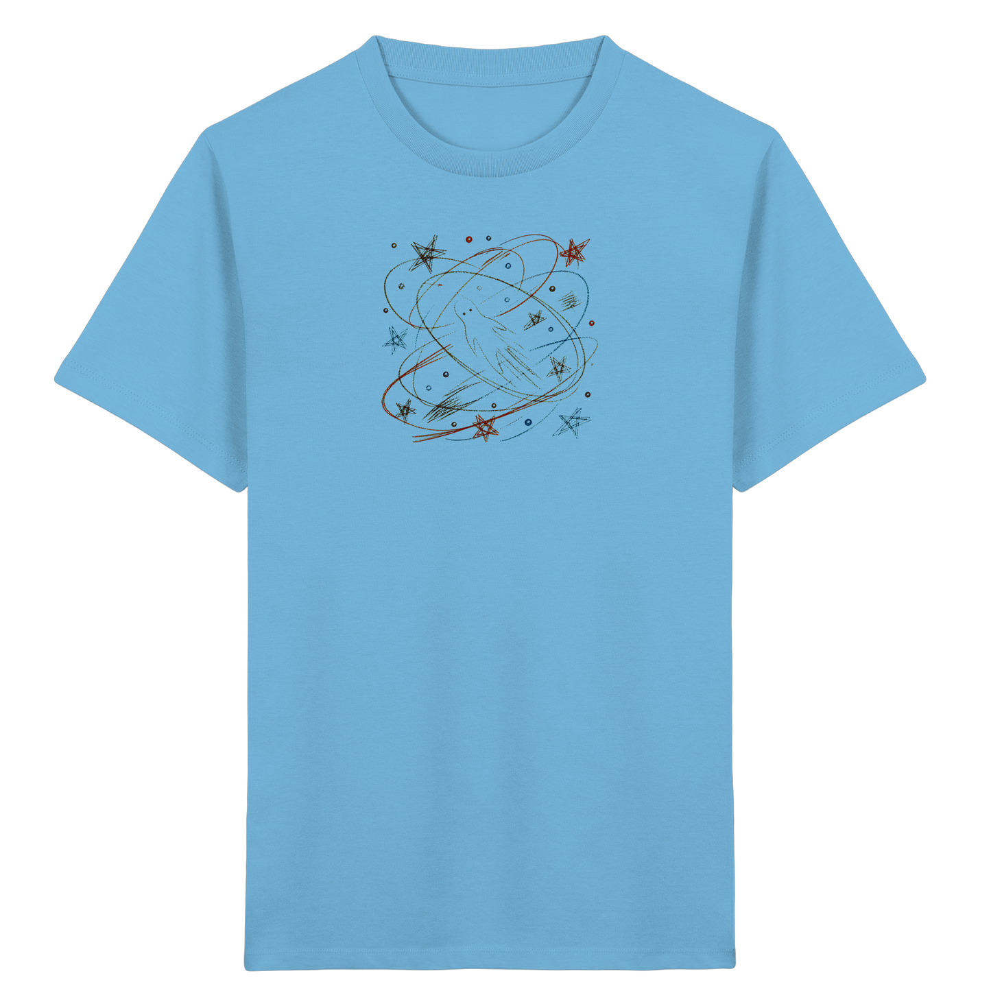 Verspieltes Kinder T-Shirt galaktischer Weltraum - Kinder Bio T-Shirt