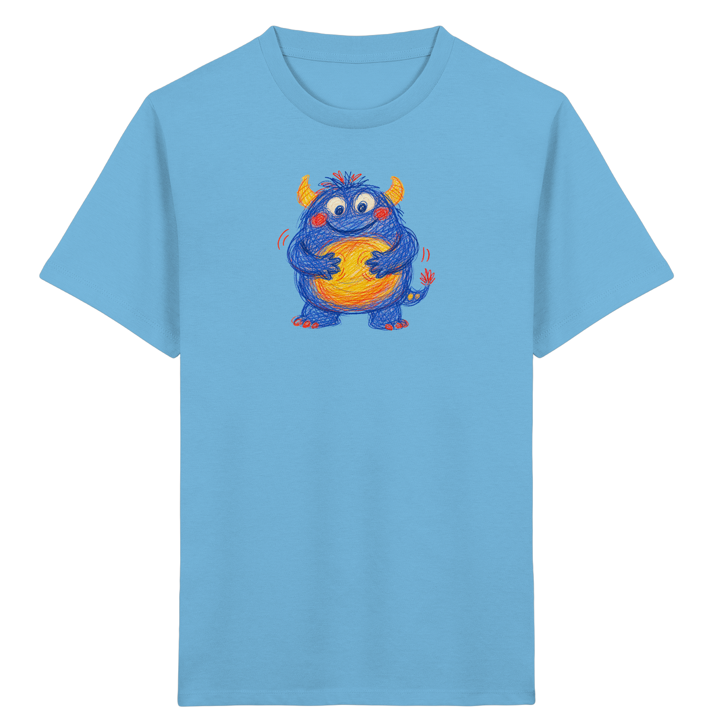 Bauchklopfer Monster Kinder Shirt - Kinder Bio T-Shirt