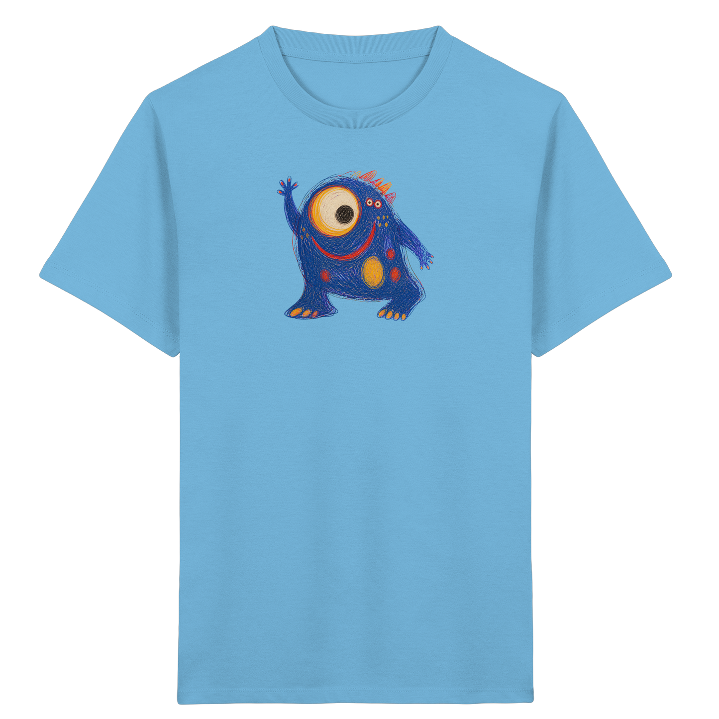 Kullerauge Kritzelmonster Kinder Shirt - Kinder Bio T-Shirt