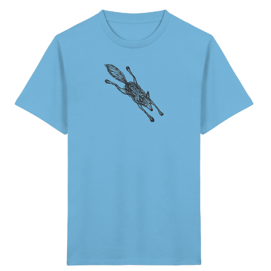 Wolf von oben - Kinder Bio T-Shirt
