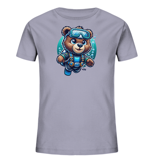 Bärs Unterwasser-Abenteuer Motiv auf Kinder T-Shirt