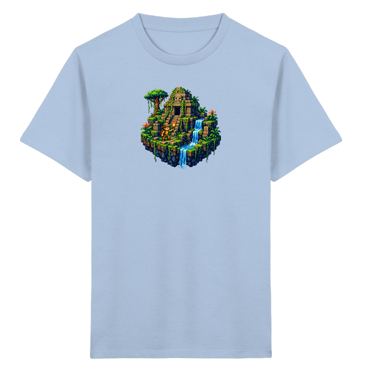 Pixel Dschungel Abenteuer Kinder T-Shirt - Kinder Bio T-Shirt