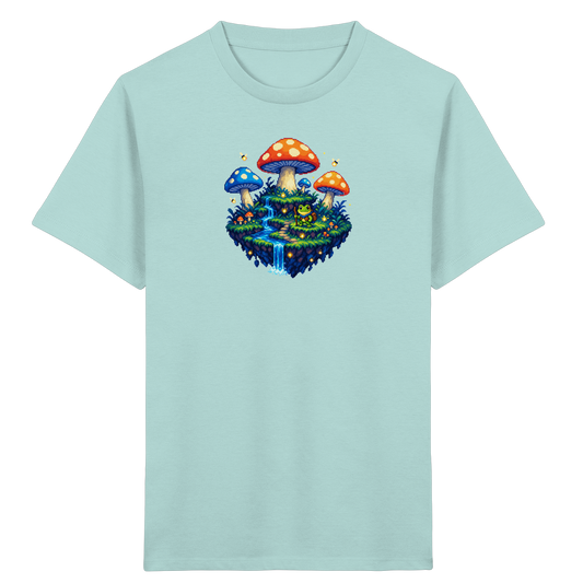 Magisches Pixel Abenteuer Frosch Shirt - Kinder Bio T-Shirt