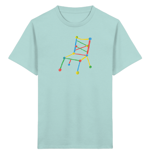 Bunter Kritzelstuhl für Kinder - Kinder Bio T-Shirt