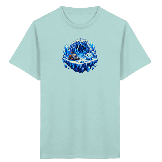 Abenteuerliches Pixel Eis-Geist T-Shirt - Kinder Bio T-Shirt