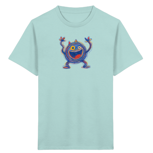 Fröhliches Wirbelmonster Shirt - Kinder Bio T-Shirt