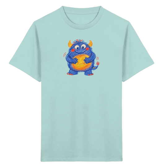 Bauchklopfer Monster Kinder Shirt - Kinder Bio T-Shirt