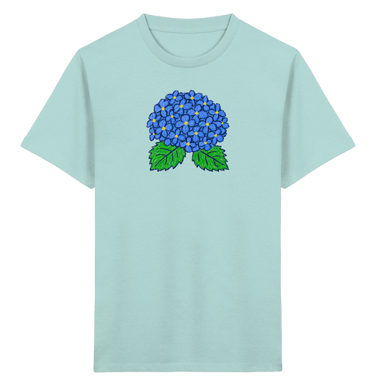 Kritzel Hortensie Kinder Shirt - Kinder Bio T-Shirt