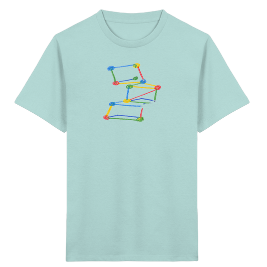 Bunte Bauklötze Farbpunkt - Kinder Bio T-Shirt