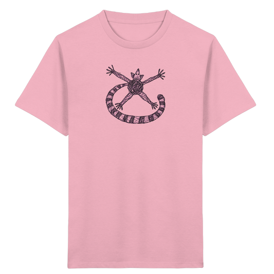 Lemur von oben gezeichnet - Kinder Bio T-Shirt