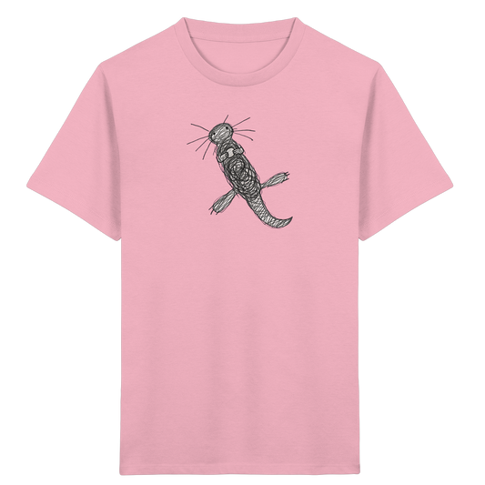 Otter von oben gezeichnet - Kinder Bio T-Shirt