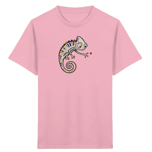 Verspieltes Chamäleon Kinder T-Shirt bunt - Kinder Bio T-Shirt