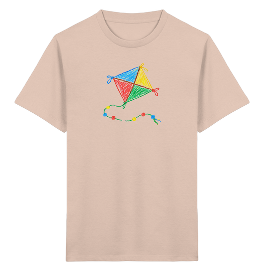 Bunter Drachen mit Knoten - Kinder Bio T-Shirt