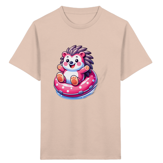 Igel im Schwimmring: Sommer-T-Shirt - Kinder Bio T-Shirt