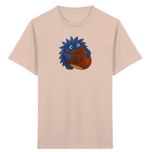 Kastanienknirps umarmt Kastanie - Kinder Bio T-Shirt