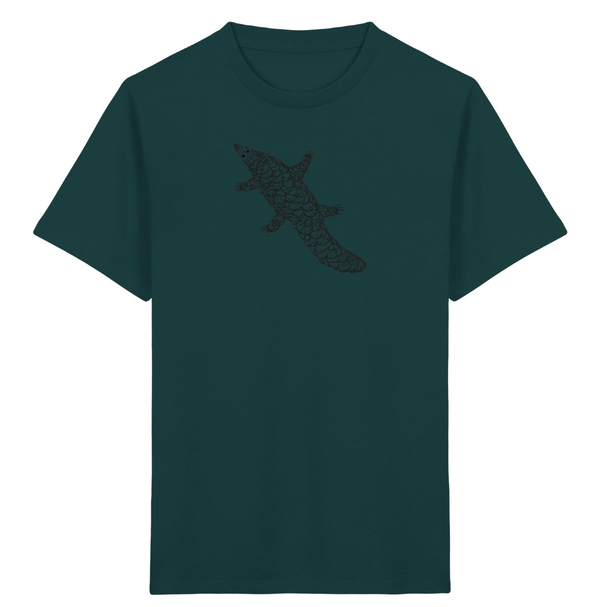Schuppentier von oben - Kinder Bio T-Shirt