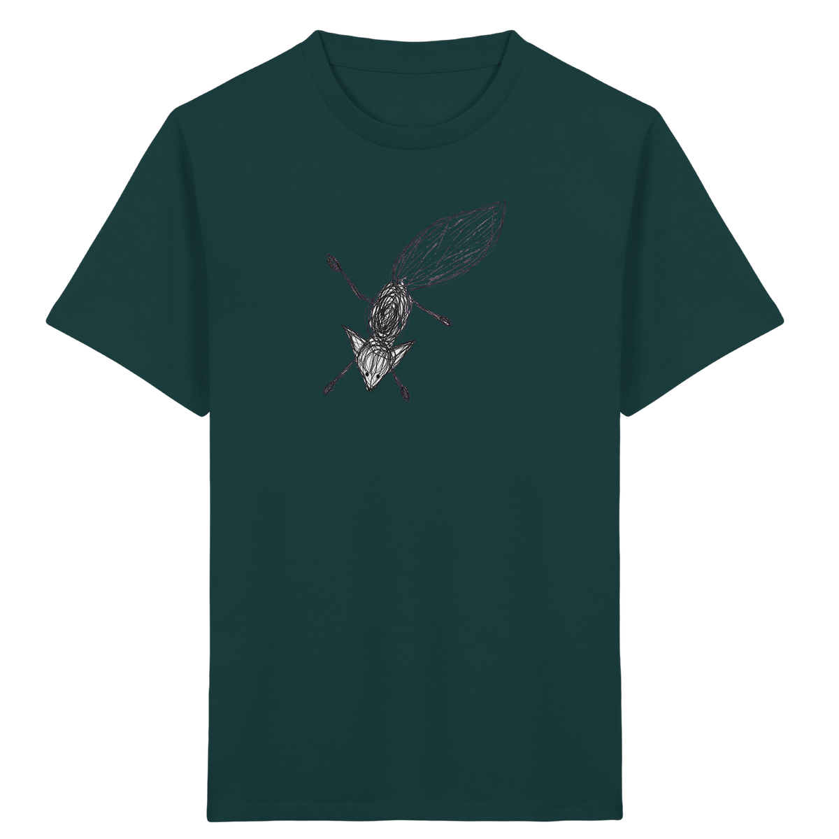 Fuchs von oben gezeichnet - Kinder Bio T-Shirt