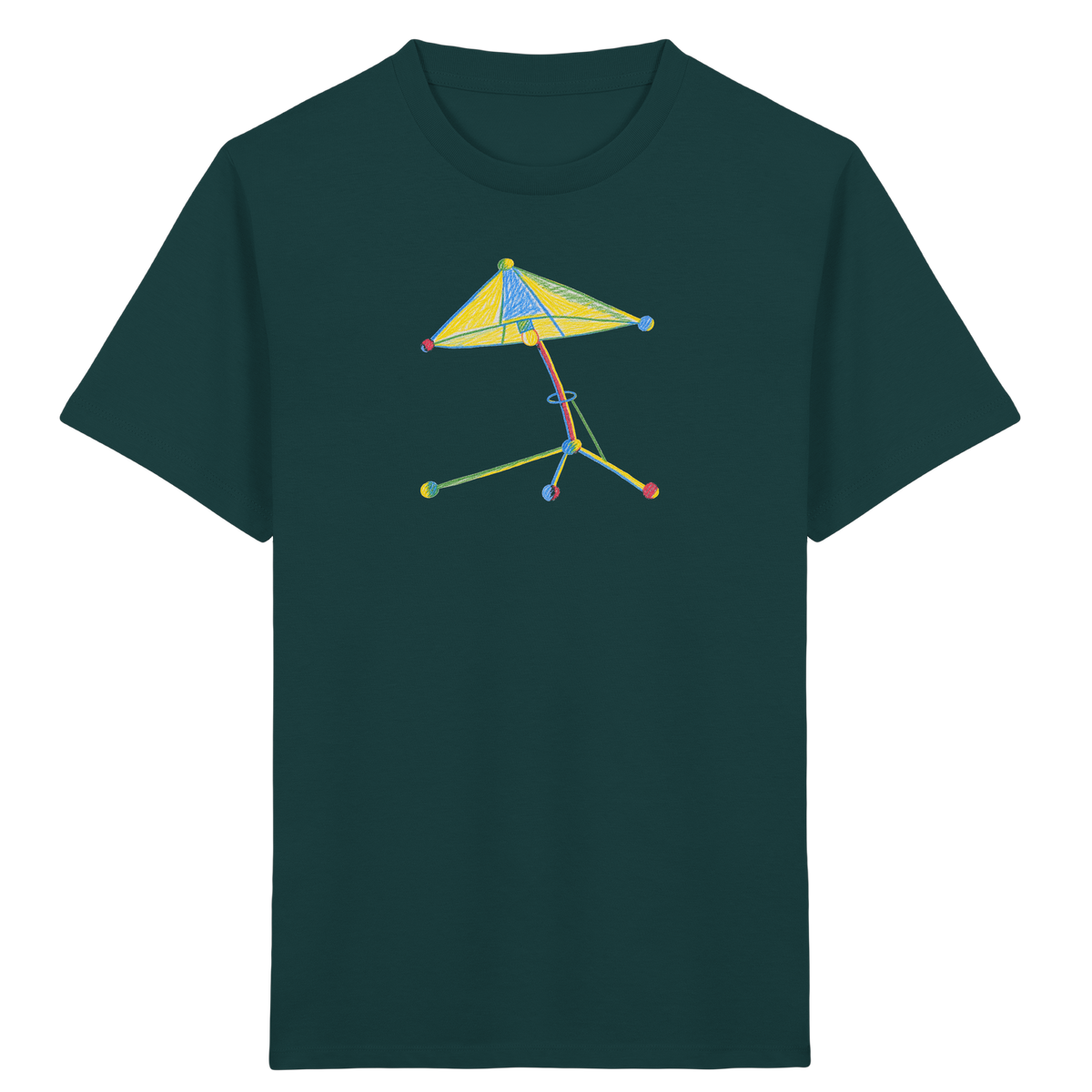 Bunte Farbpunkt Lampe - Kinder Bio T-Shirt