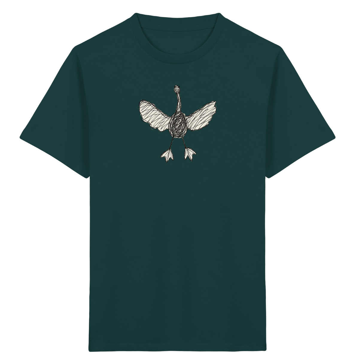 Gans landet von oben - Kinder Bio T-Shirt