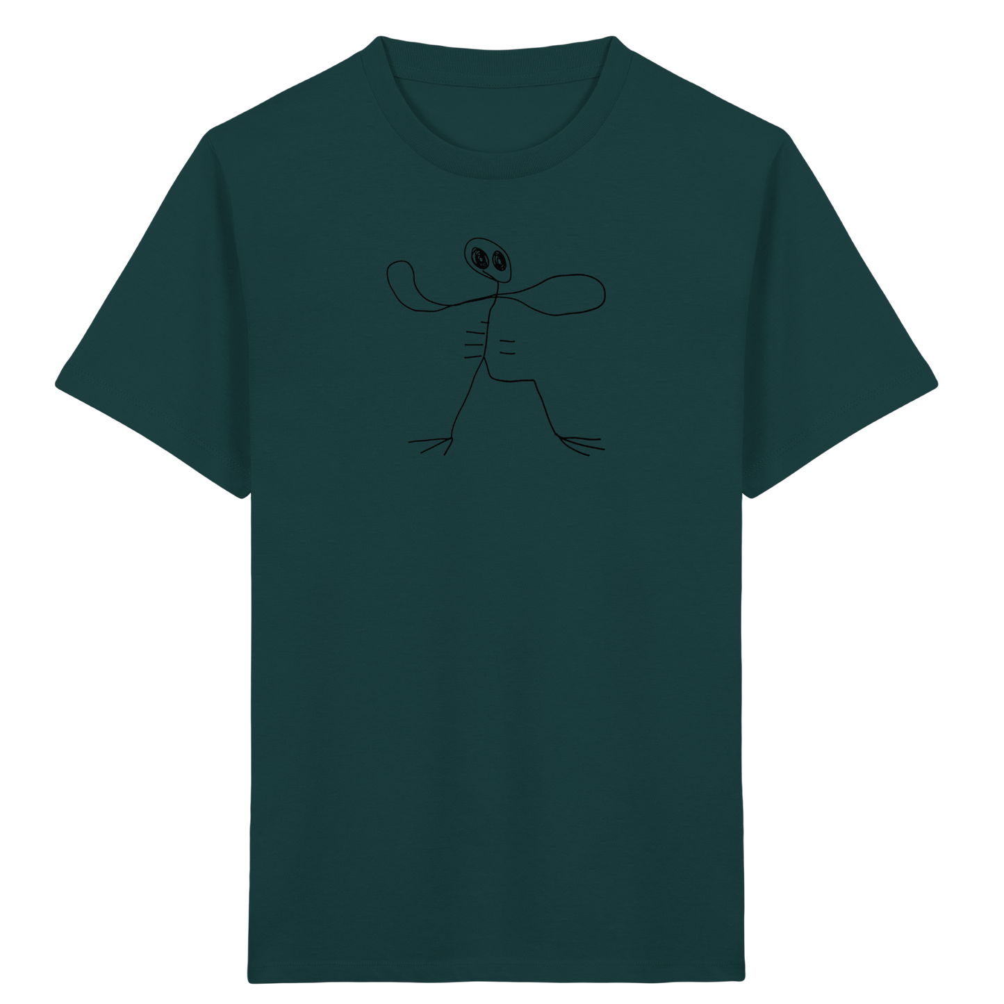 Kinder T-Shirt – Tropfenkopf mit Stelzenbeinen