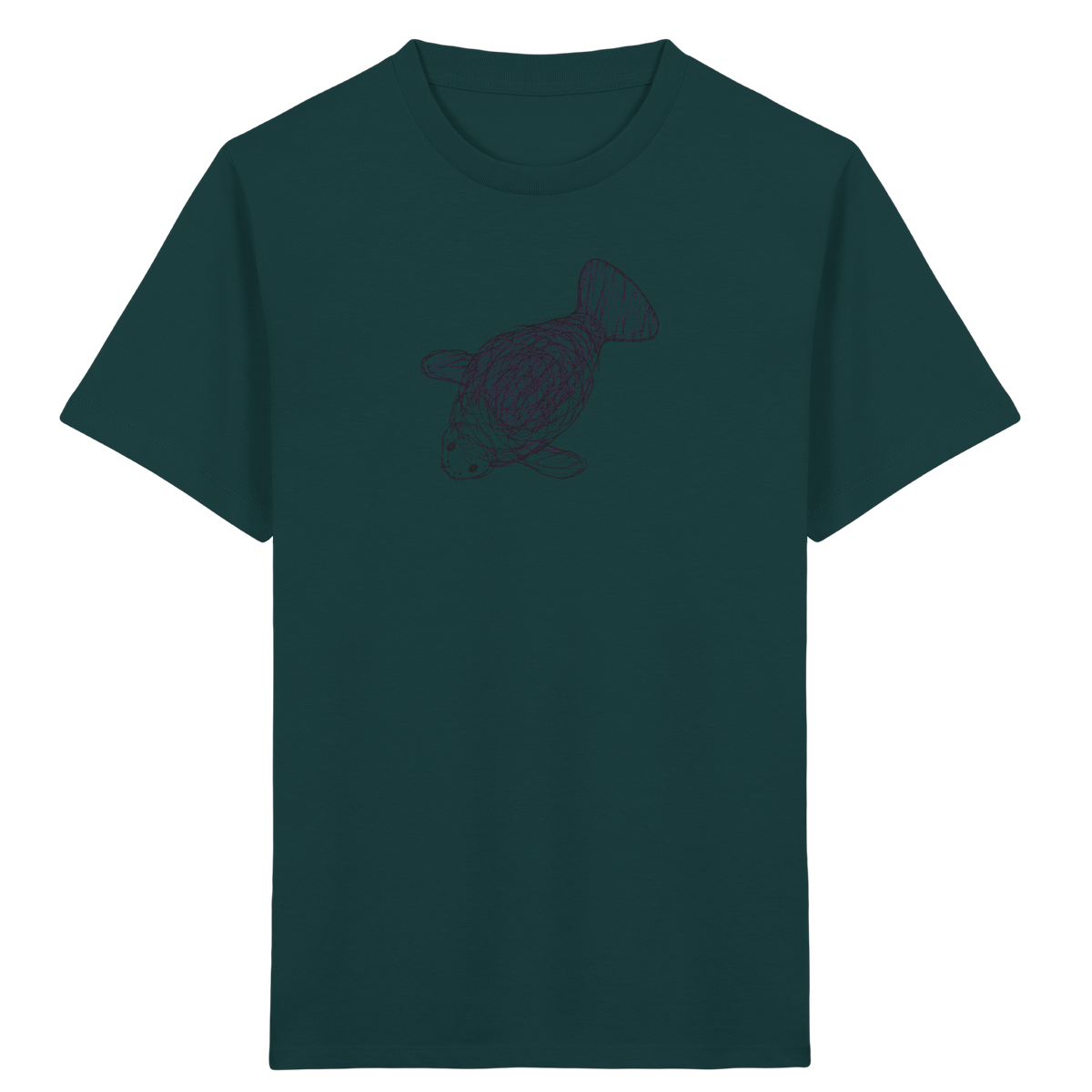 Seekuh von oben gezeichnet - Kinder Bio T-Shirt