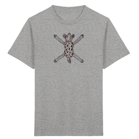 Hyäne von oben gezeichnet - Kinder Bio T-Shirt