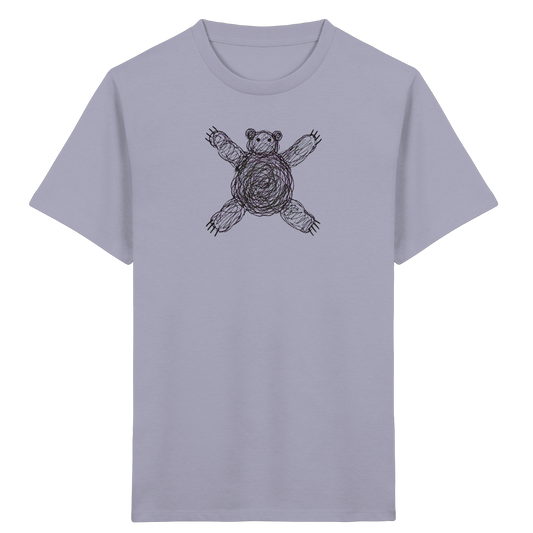 Bär von oben gezeichnet - Kinder Bio T-Shirt