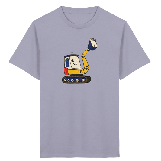 Fröhliches Bagger T-Shirt für Kinder - Kinder Bio T-Shirt