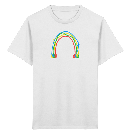 Farbpunkt Regenbogen Kinder Shirt - Kinder Bio T-Shirt