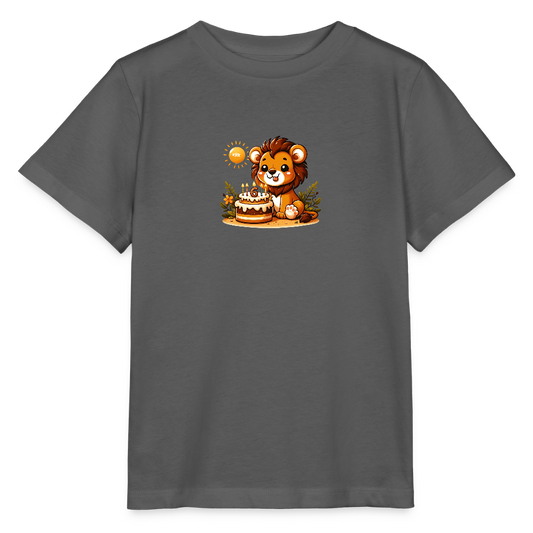 T-Shirt zum 6. Geburtstag - Frosch - Kinder Bio-T-Shirt - Anthrazit