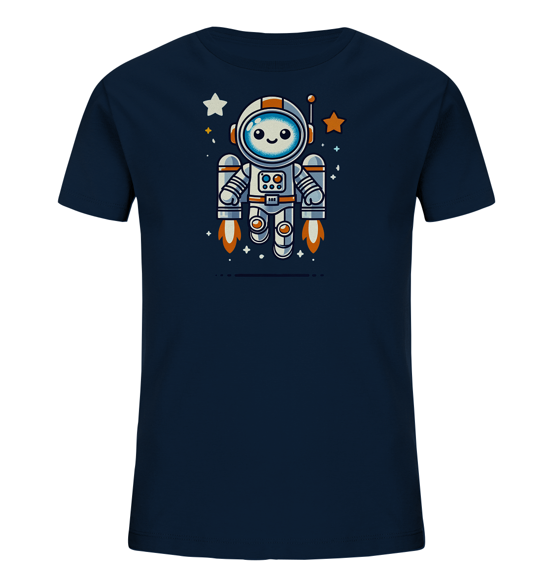 Kinder T-Shirt Astro-Roboter mit Jetpack - Kinder Bio T-Shirt