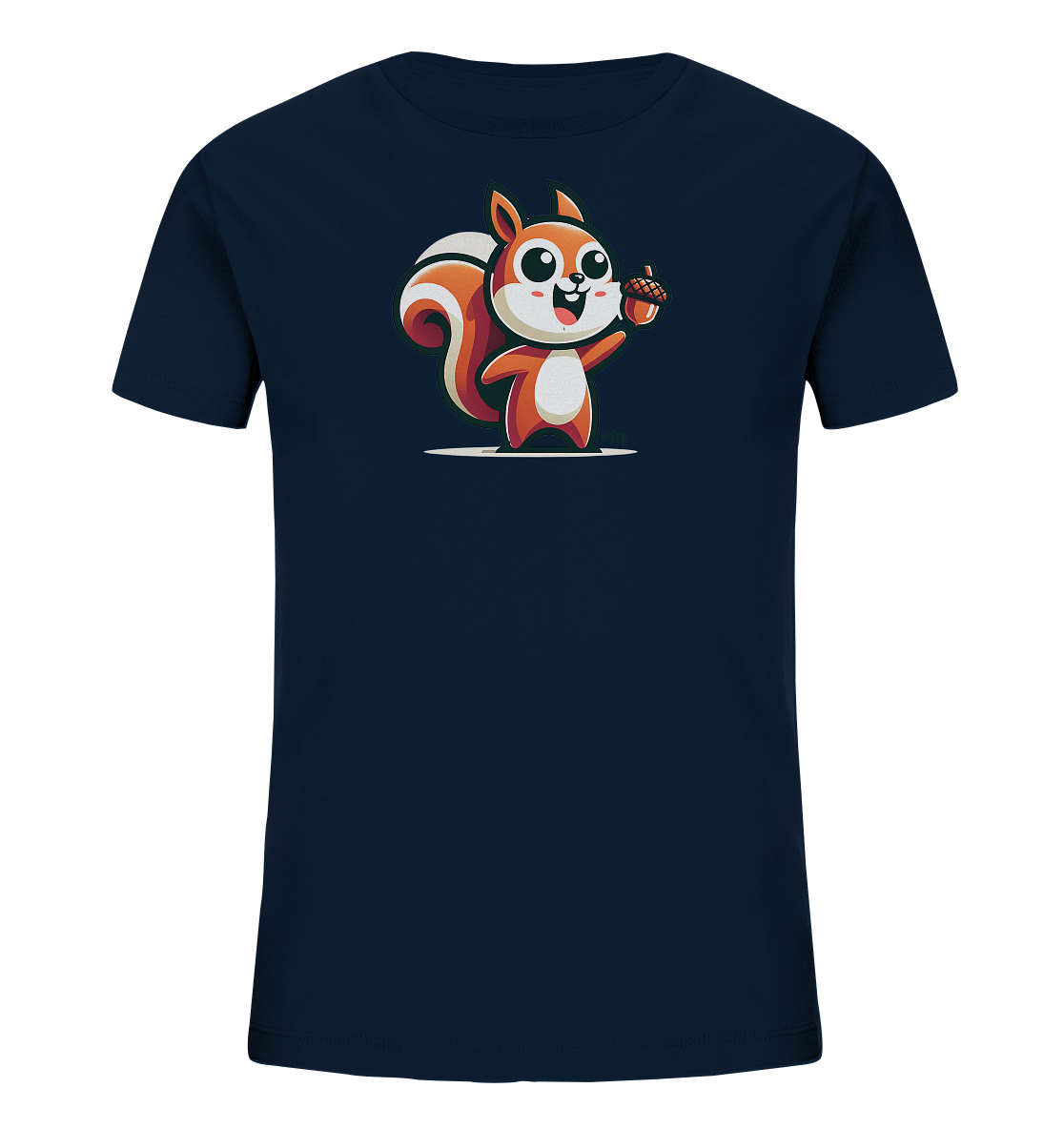 Kinder T-Shirt mit Eichhörnchen und Eichel