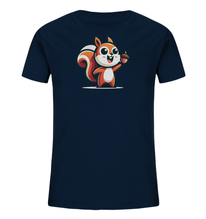 Kinder T-Shirt mit Eichhörnchen und Eichel