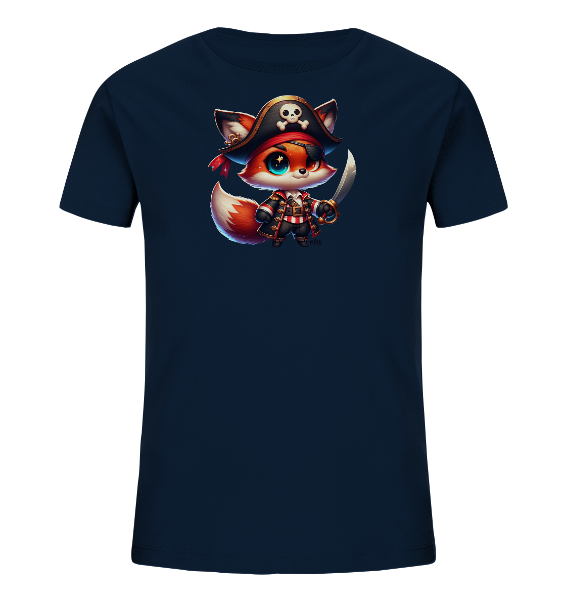 Kinder T-Shirt – Niedlicher Piratenfuchs sucht Abenteuer