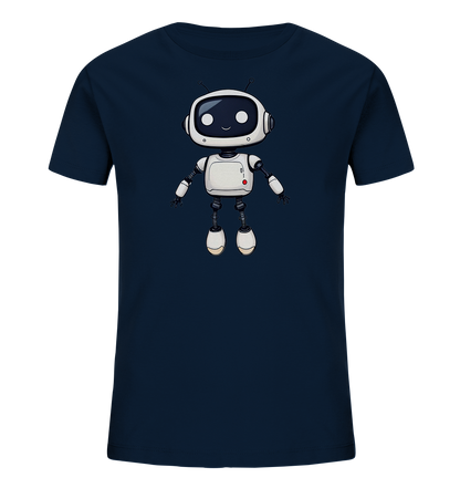 Roboterfreund mit großen Augen – Kinder-T-Shirt - Kinder Bio T-Shirt