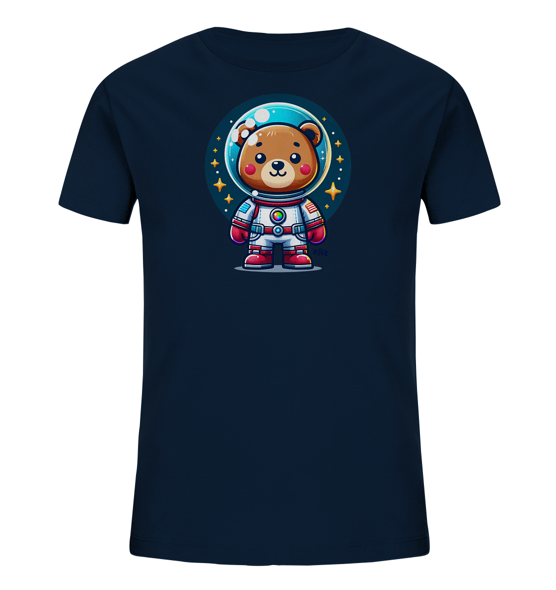 Kinder-T-Shirt mit Bär im Astronautenanzug